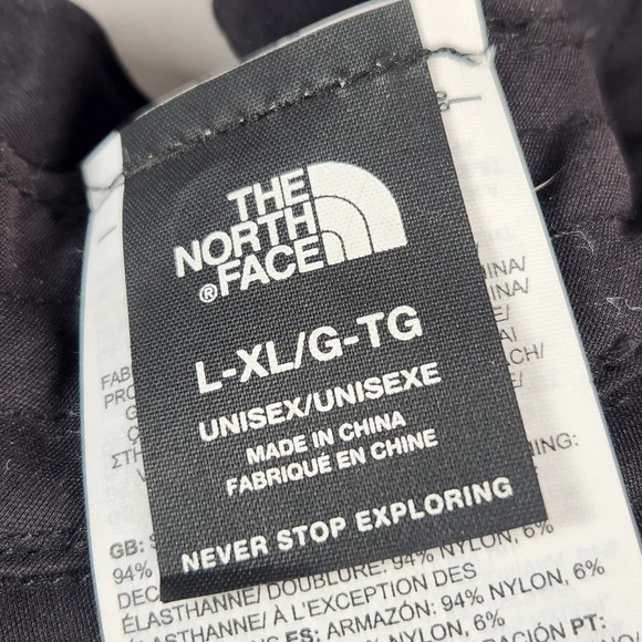 THE NORTH FACE Hat Cap Large Black Nylon Adjustable Unisex Outdoors Hiking - Picture 3 of 8